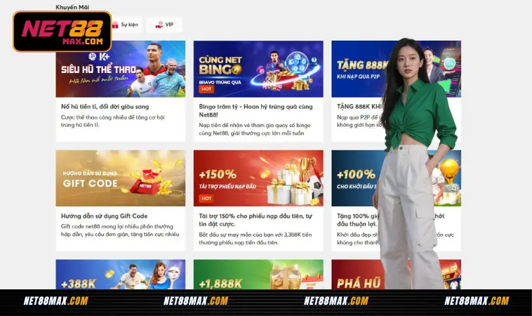 Net88 - Chơi Nét Như Nhà Cái Net 88 2025 45 Một số khuyến mãi hấp dẫn lớn hàng đầu tại nhà cái